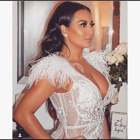 Stunning White and Silver Long Gown - Portia & Scarlett - size 6 - worn once. - Picture 2 of 8